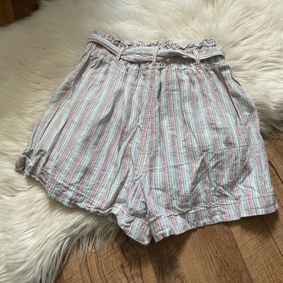 AMERICAN EAGLE Striped Drawstring Shorts - Picture 5 of 5